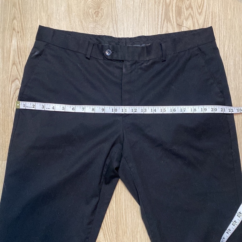 Classic Minimalist Zenformen Men's Black Trousers Timeless Tailored Pants 36R - Picture 9 of 11